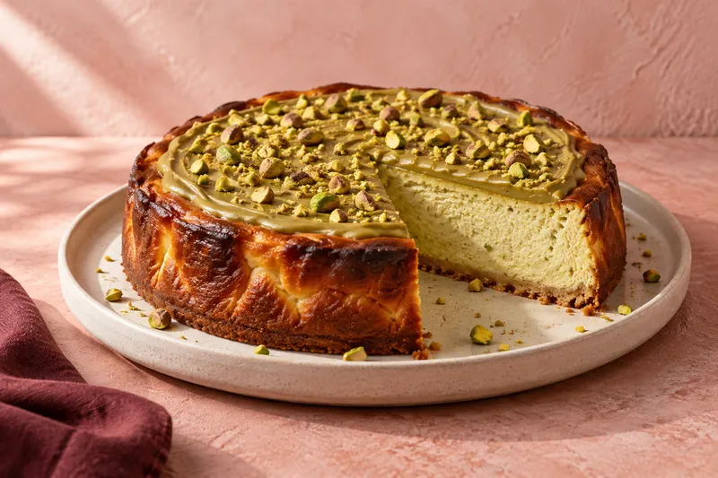 Tarta de queso Pistacho
